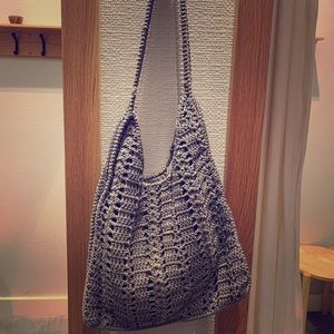 Gray Mango Knit Bag